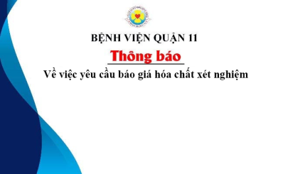 Thông Báo Về việc yêu cầu báo giá hóa chất xét nghiệm